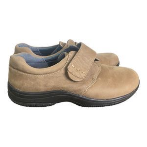 Propet NiteLite Diabetic Walking Shoes Womens Size 6.5 Taupe Leather